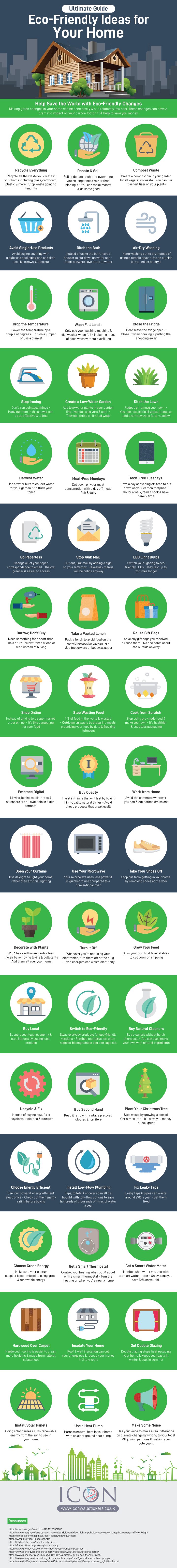 Eco Friendly Home Infographic