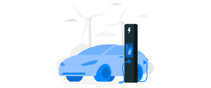 Electric Vehicle Illustration