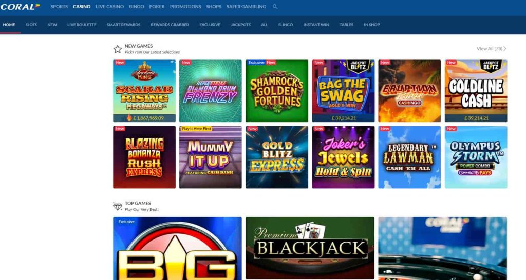 coral online casino